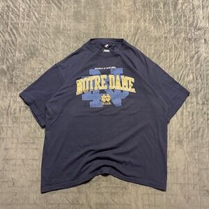 Vintage Y2K Notre Dame University Spell Out College Shirt